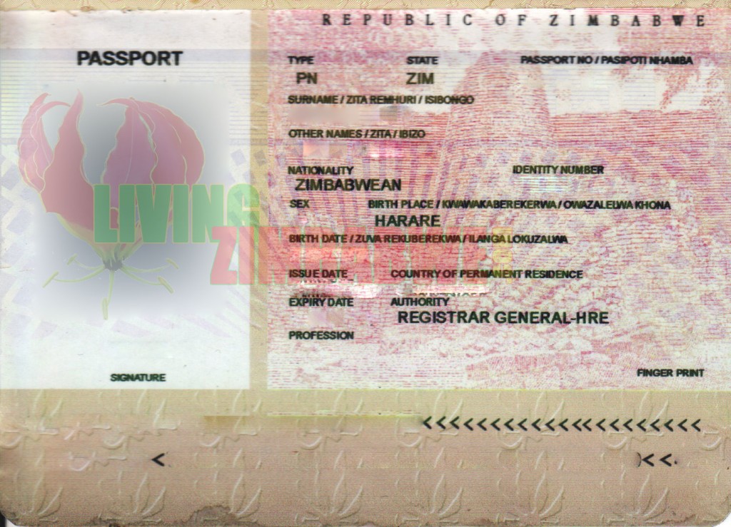 Fraudulent-Fake-Zimbabwe-Passport