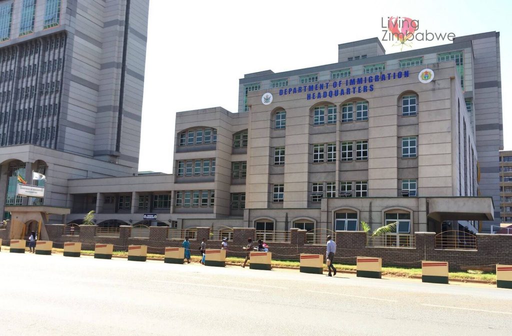 Department of Immigration Zimbabwe Headquarters corner Herbert Chitepo Avenue Harare and Leopold Takawira Street
