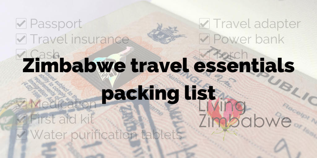 Zimbabwe travel essentials packing list